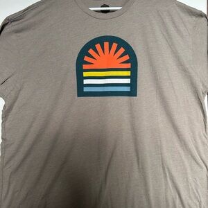 Sunset Graphic Tan Men's T-Shirt